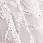 Vestido de Noiva em Tule Branco com Ramas e Gradiente Elegance - Ribes y Casals