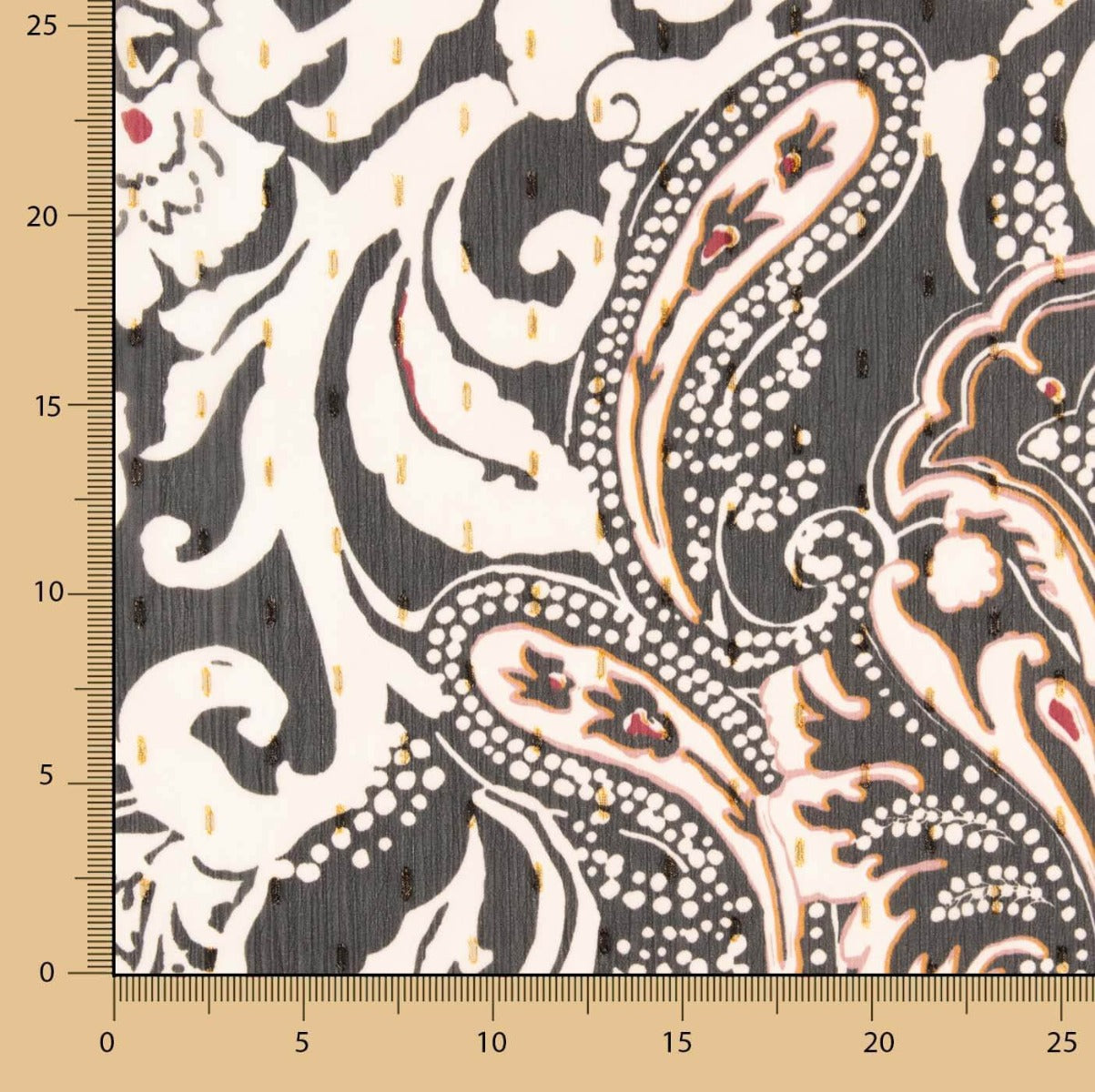 Gasa Bambula Cachemir Nocturno - Ribes y Casals