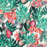 Viscose Bambula com Estampado Tropical Verde - Ribes y Casals