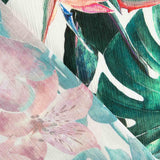Viscose Bambula com Estampado Tropical Verde - Ribes y Casals