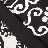 Retalho de viscose com estampado étnico e borda preta - Várias medidas x largura de 140 cm - Ribes y Casals