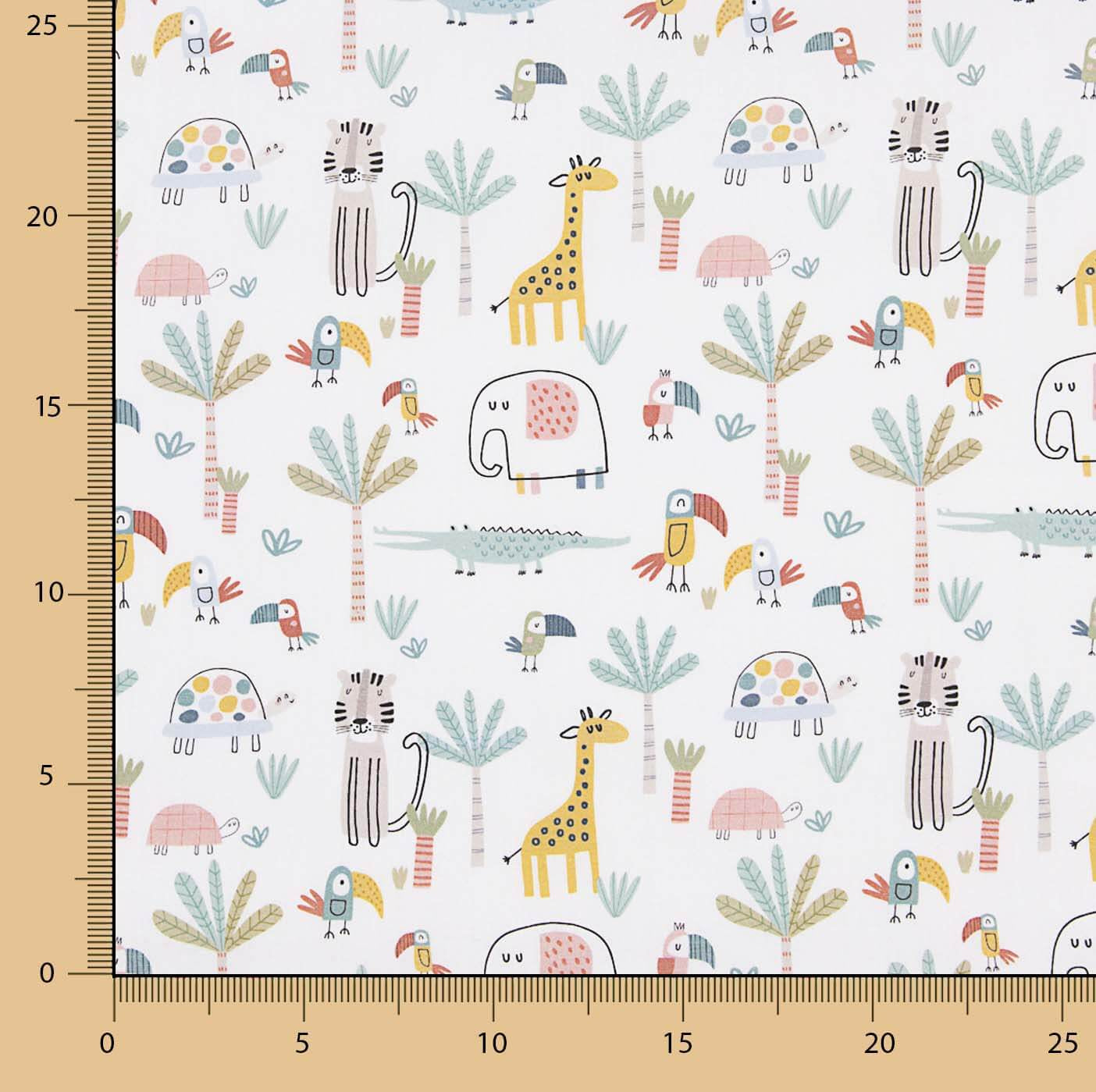 Percal estampado Jungle Kids - Ribes y Casals