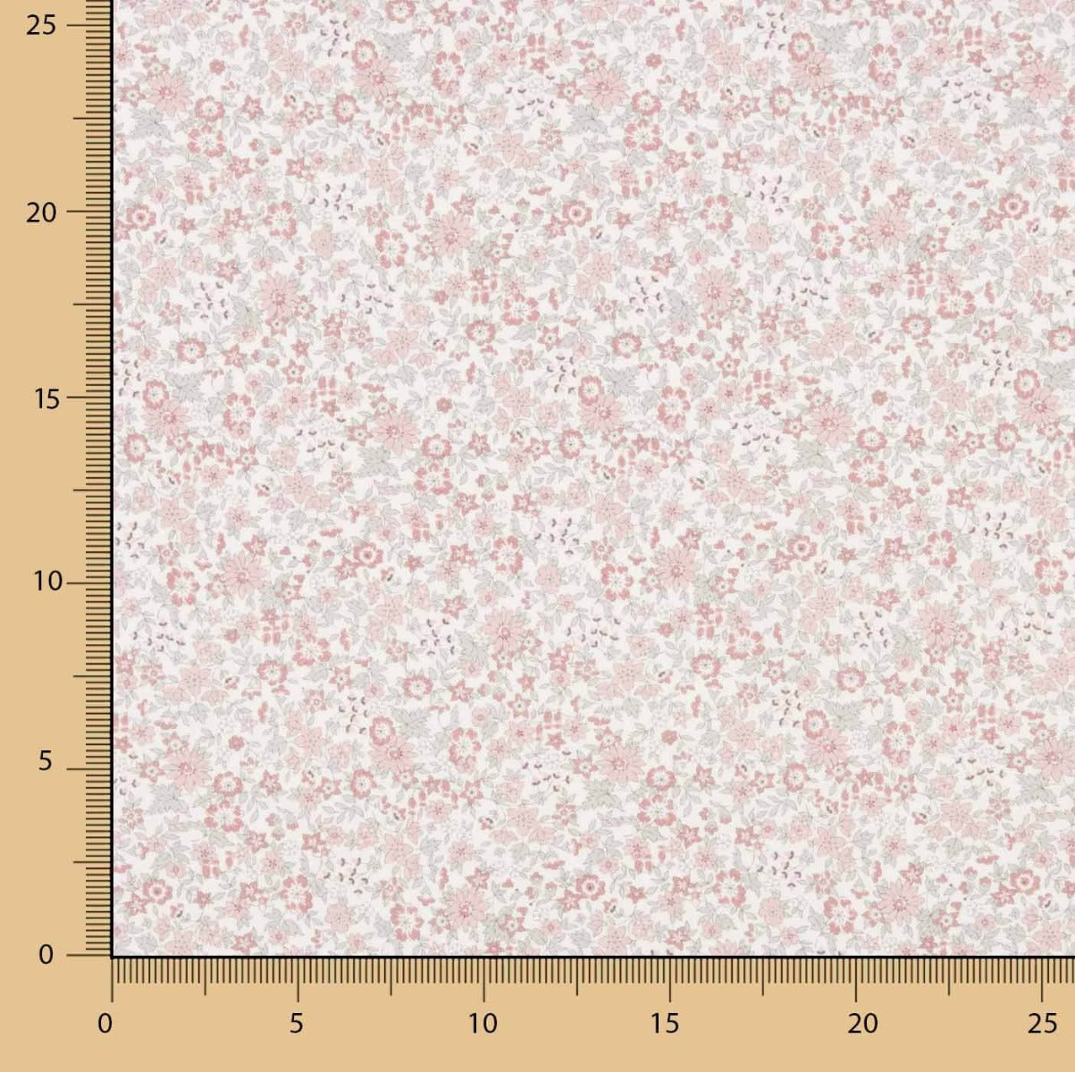 Batista de Algodão Rosa Empoeirada - Ribes y Casals