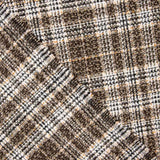 Tecido de Casaco Xadrez Marrom - Ribes y Casals