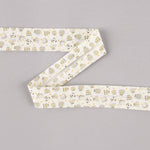 Fita De Viés Zoo Laranja-Verde 30 Mm - Ribes y Casals