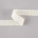 Fita De Viés Cachorrinho Estrelas Azul-Verde 30 Mm - Ribes y Casals