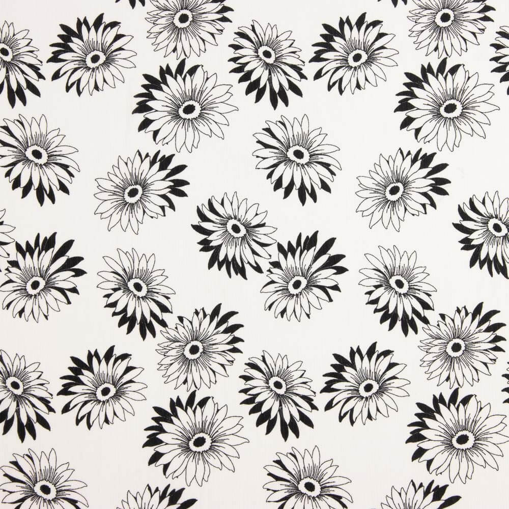 Gaze Bambula Margaridas Branco e Preto - Ribes y Casals