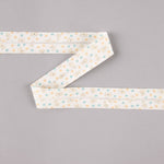 Fita Bies Cachorrinho Estrelas Azul-Laranja 18 Mm - Ribes y Casals