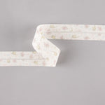 Fita Bies Porquinhos E Gatos Rosa-Creme 30 Mm - Ribes y Casals