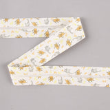 Fita Bies Porquinhos E Gatos Laranja-Cinza 30 Mm - Ribes y Casals