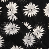 Gaze Bambula Margaridas Preto e Branco - Ribes y Casals