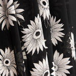 Gaze Bambula Margaridas Preto e Branco - Ribes y Casals