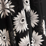 Gaze Bambula Margaridas Preto e Branco - Ribes y Casals