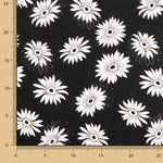 Gaze Bambula Margaridas Preto e Branco - Ribes y Casals