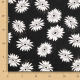 Gaze Bambula Margaridas Preto e Branco - Ribes y Casals