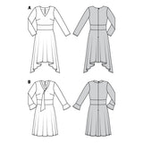 Padrão Burda 6176 Vestido - Ribes y Casals