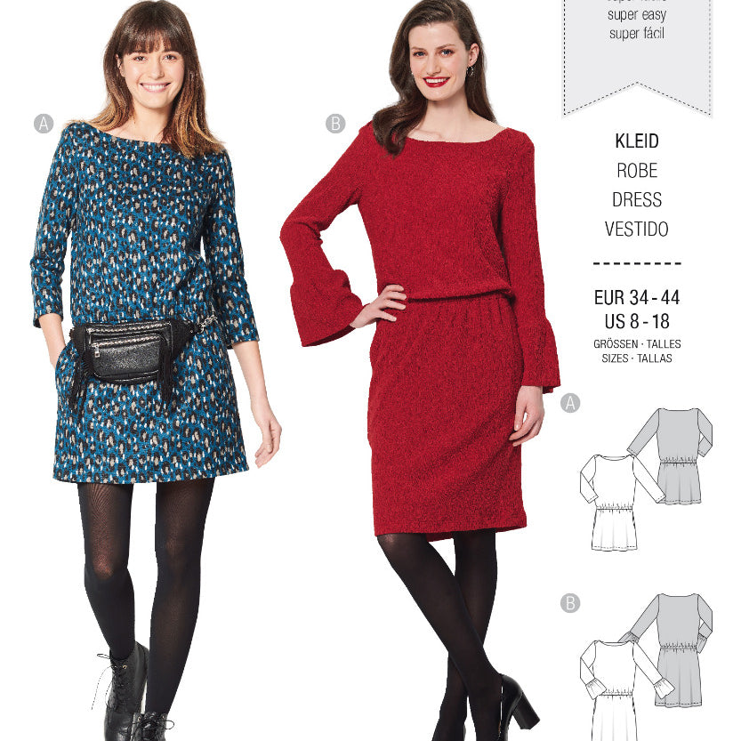 Padrão Burda 6189 Vestido - Ribes y Casals