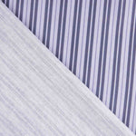 Percal estampado com riscas lilás - Ribes y Casals