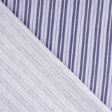 Percal estampado com riscas lilás - Ribes y Casals