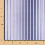 Percal estampado com riscas lilás - Ribes y Casals