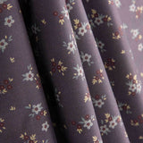 Percal estampado floral roxo - Ribes y Casals