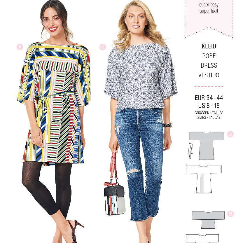 Padrão Burda 6345 Vestido - Ribes y Casals