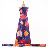 Cetim Estampado Maxi Flor Laranja - Ribes y Casals