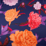 Cetim Estampado Maxi Flor Laranja - Ribes y Casals