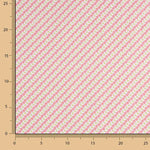Percal estampado floral diagonal rosa - Ribes y Casals