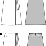 Patrón Burda 6733 Falda - Ribes y Casals