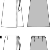 Patrón Burda 6733 Falda - Ribes y Casals