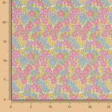 Percal estampado Guirnalda Rosa - Ribes y Casals