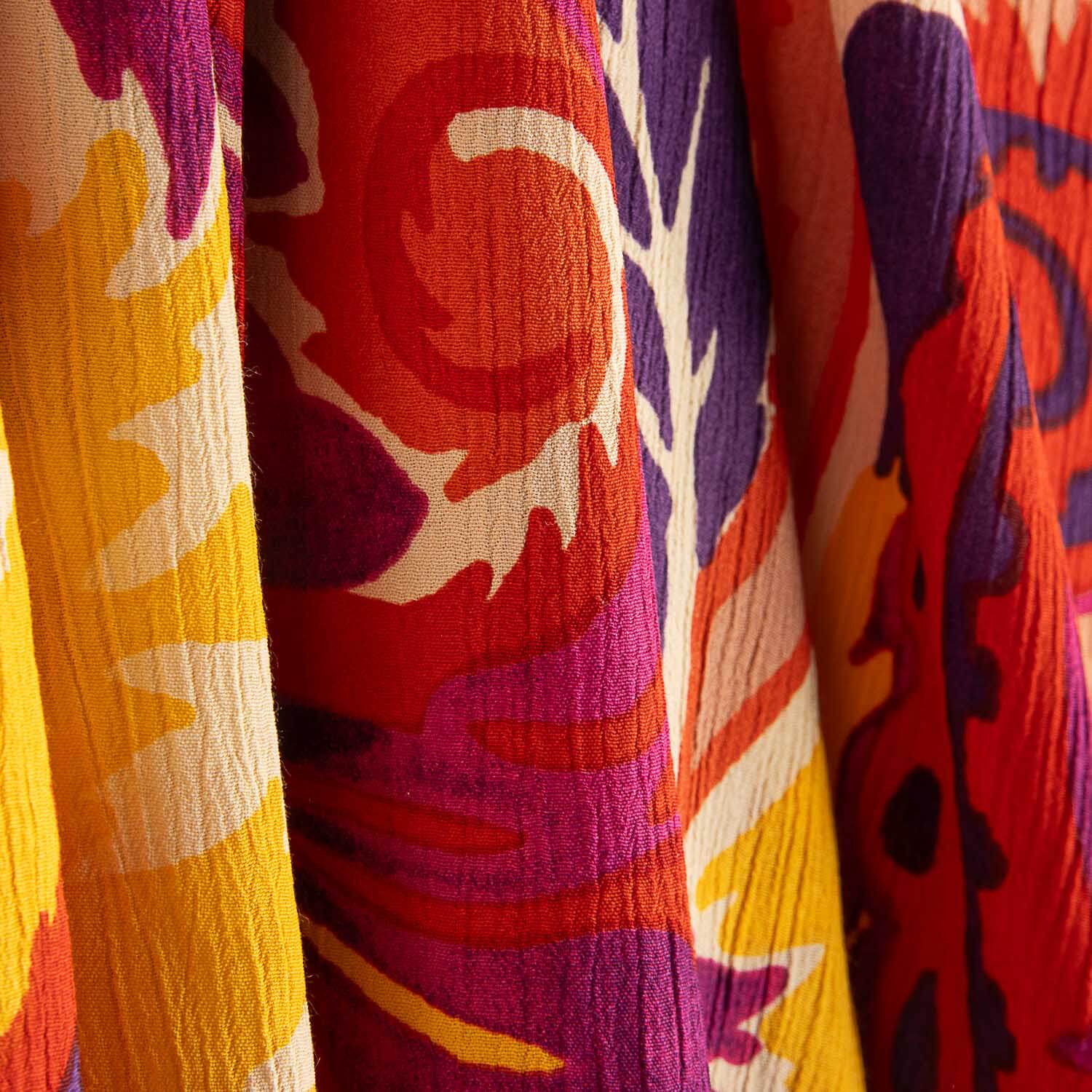 Viscose Bambula com Estampado Paisley Sunset - Ribes y Casals