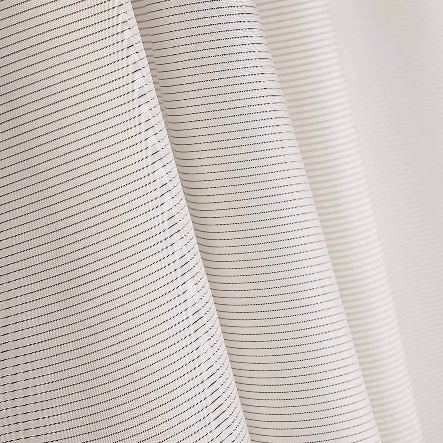 Forro Poliéster Listrado Preto - Ribes y Casals