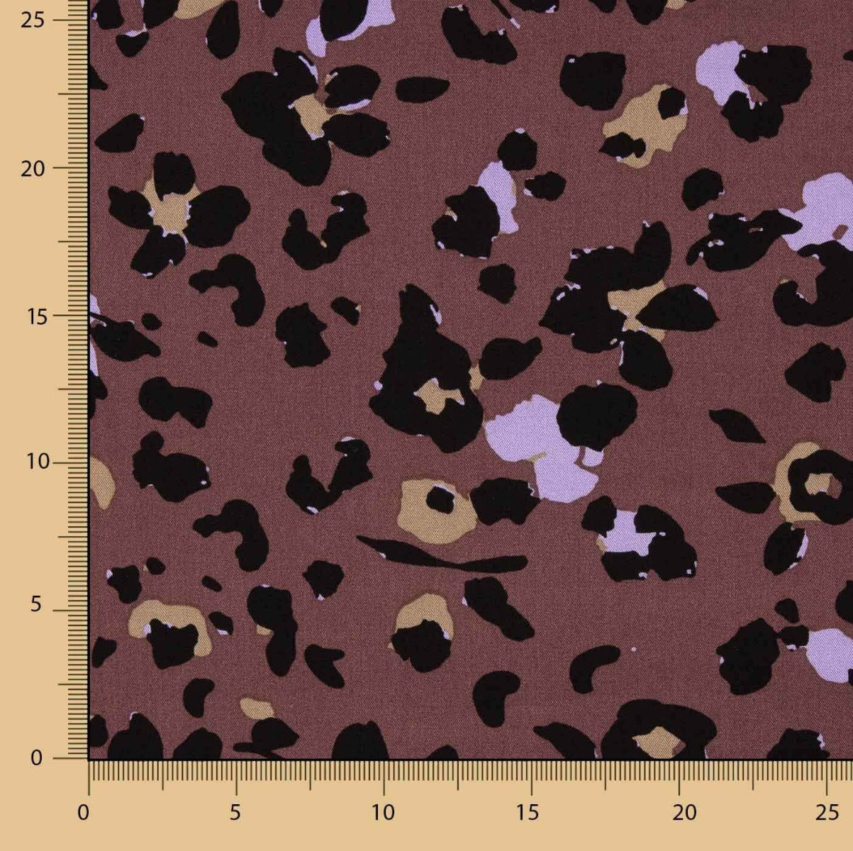 Viscose Estampada Jungle Chic Castanho - Ribes y Casals