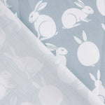 Percal estampado Rabbit Maxi Aqua - Ribes y Casals