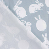 Percal estampado Rabbit Maxi Aqua - Ribes y Casals