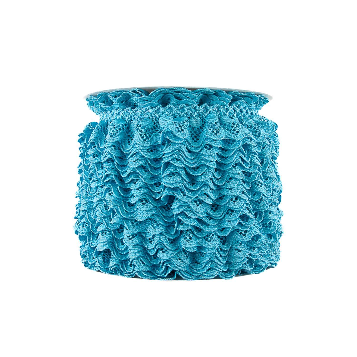 Fita de Renda Azul Turquesa 22 mm - Ribes y Casals