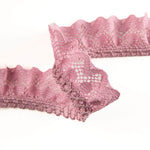 Fita de Renda Rosa 22 mm - Ribes y Casals