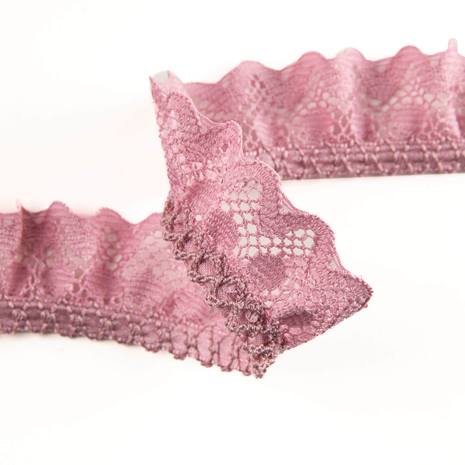 Fita de Renda Rosa 22 mm - Ribes y Casals