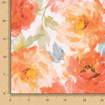 Loneta Floral Narine Coral - Ribes y Casals