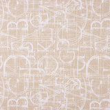 Loneta Geométrica Abstracta Bege - Ribes y Casals