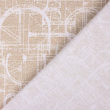 Loneta Geométrica Abstracta Bege - Ribes y Casals