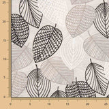 Lona Folhas Geométricas Preto - Ribes y Casals