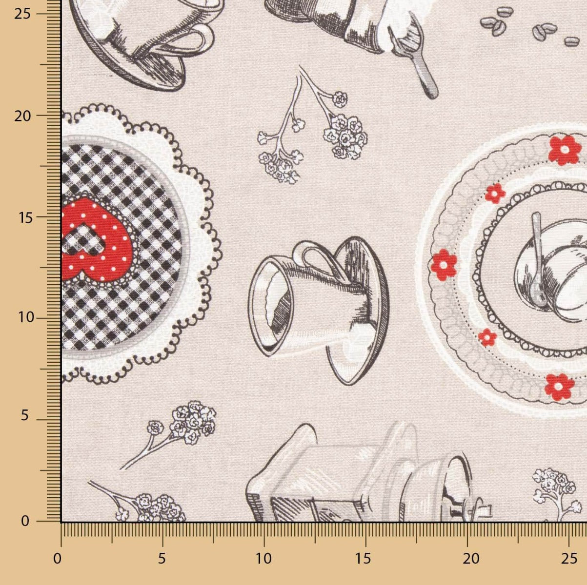 Loneta Estampada Café Nostalgia - Ribes y Casals