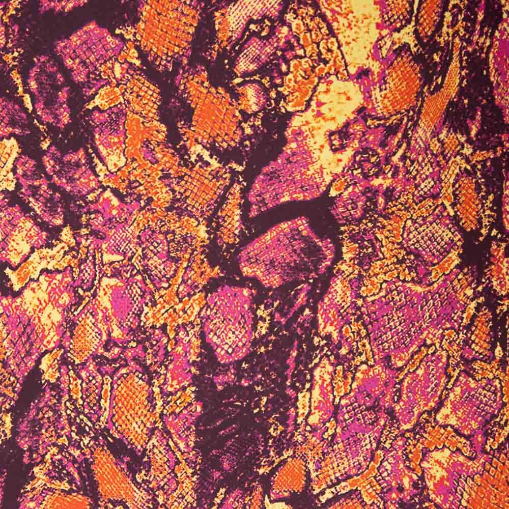 Cetim Estampado Nashik Laranjas - Ribes y Casals