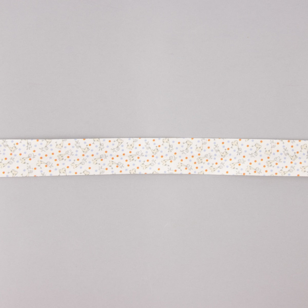 Fita Bies Jirafas Azul-Coral 18 Mm - Ribes y Casals