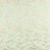 Brocado Lurex Floral Verde Água - Ribes y Casals