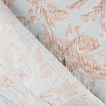 Brocado Lurex Floral Salmão - Ribes y Casals