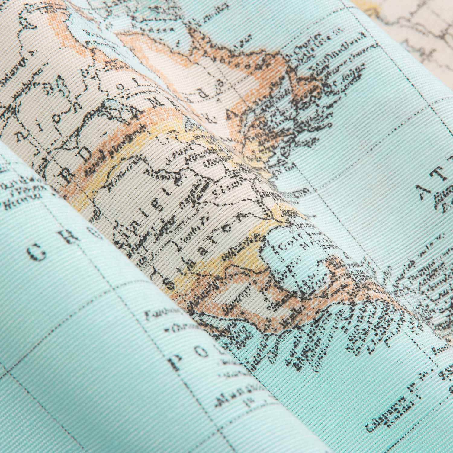 Lona estampada Mapa-múndi Vintage - Ribes y Casals